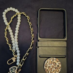 SAMSUNG Galaxy Z Flip5 Flap Eco Leather Phone Case, Premium Protective Cover